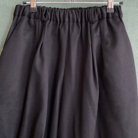 裾裏に柄・綿コクーンパンツ  Cocoon pants/Kimono-cloth hem lining