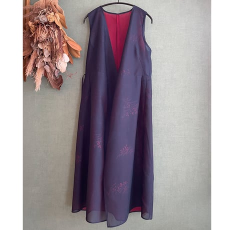 紗のジレ/ Sheer Gilet