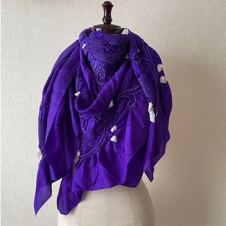 『大判絞りショール』 shibori shawl
