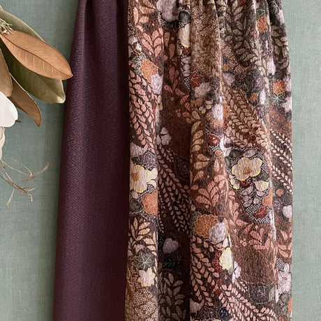 『奏樹：SOJU』Wide Pants with Gold Foil