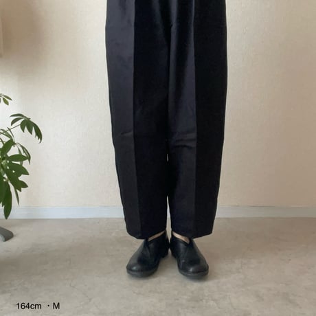 裾柄・綿コクーンパンツ  Cocoon pants/Kimono-cloth hem lining