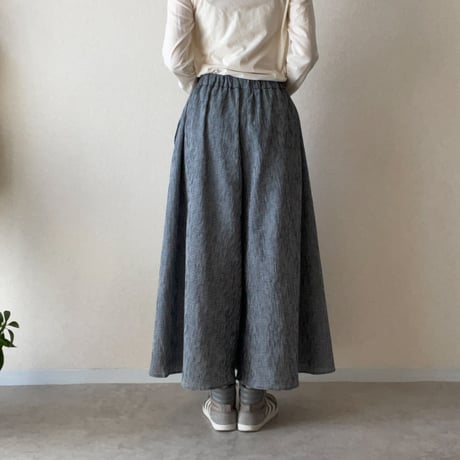 『YURAGI・フレアパンツ』高島ちぢみ-Flared pants ［受注商品]