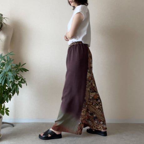 『奏樹：SOJU』Wide Pants with Gold Foil