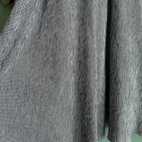 『YURAGI・ギャザースカート』高島ちぢみ-gathered skirt ［受注商品]