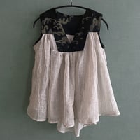 アンティーク紗絣＆リネンガーゼ Tops