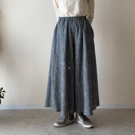 『YURAGI・フレアパンツ』高島ちぢみ-Flared pants ［受注商品]