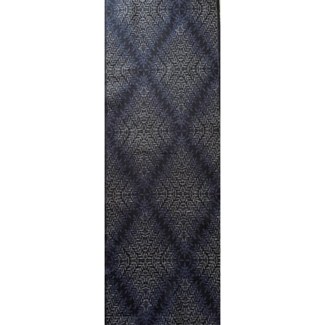 『黒青の幾何学大島』ーGeometric Oshima Tsumugiー