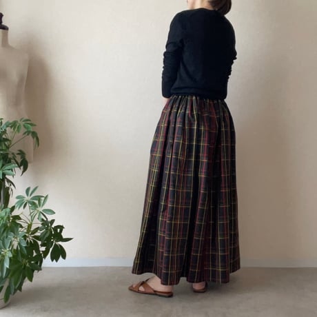 『大島紬ギャザースカート』gathered skirt
