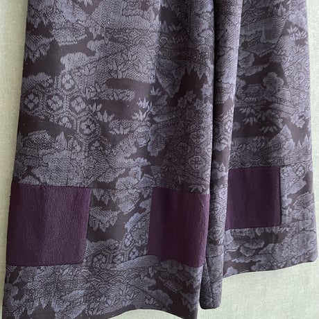 『京果：KYOKA』wide pants-Tsumugi&Silk crepe