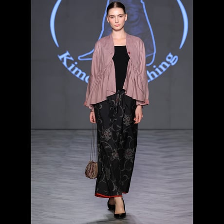 紬ワイドパンツ/ Tsumugi wide-leg pants
