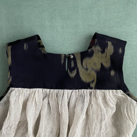 アンティーク紗絣＆リネンガーゼ Tops