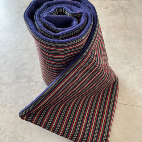 ネックウォーマー 3種 (silk x navy blue wool)