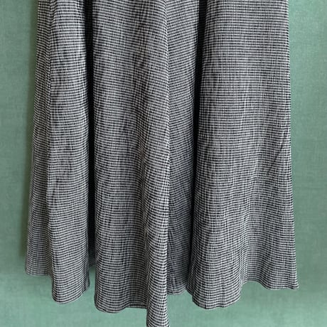 『YURAGI・ギャザースカート』高島ちぢみ-gathered skirt ［受注商品]