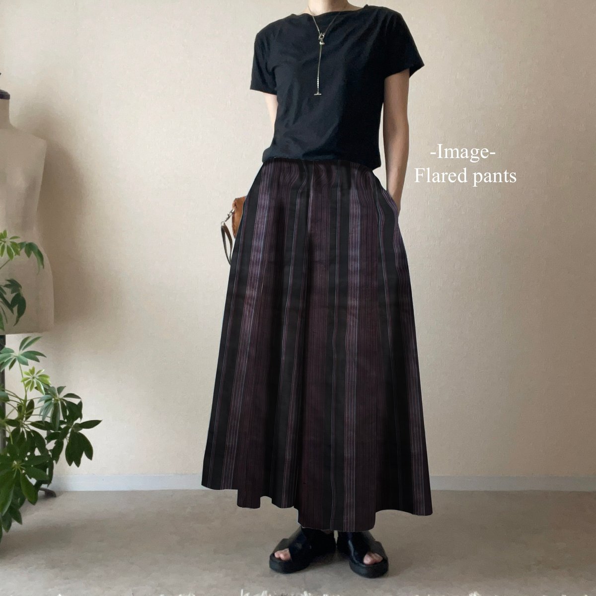 専門　　紬　　　　② 縞の紬』ーStriped Tsumugiー | NITENMON -Kimono Pants-