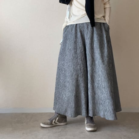 『YURAGI・フレアパンツ』高島ちぢみ-Flared pants ［受注商品]