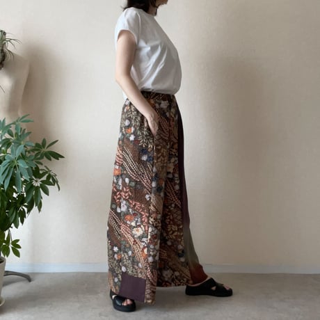 『奏樹：SOJU』Wide Pants with Gold Foil