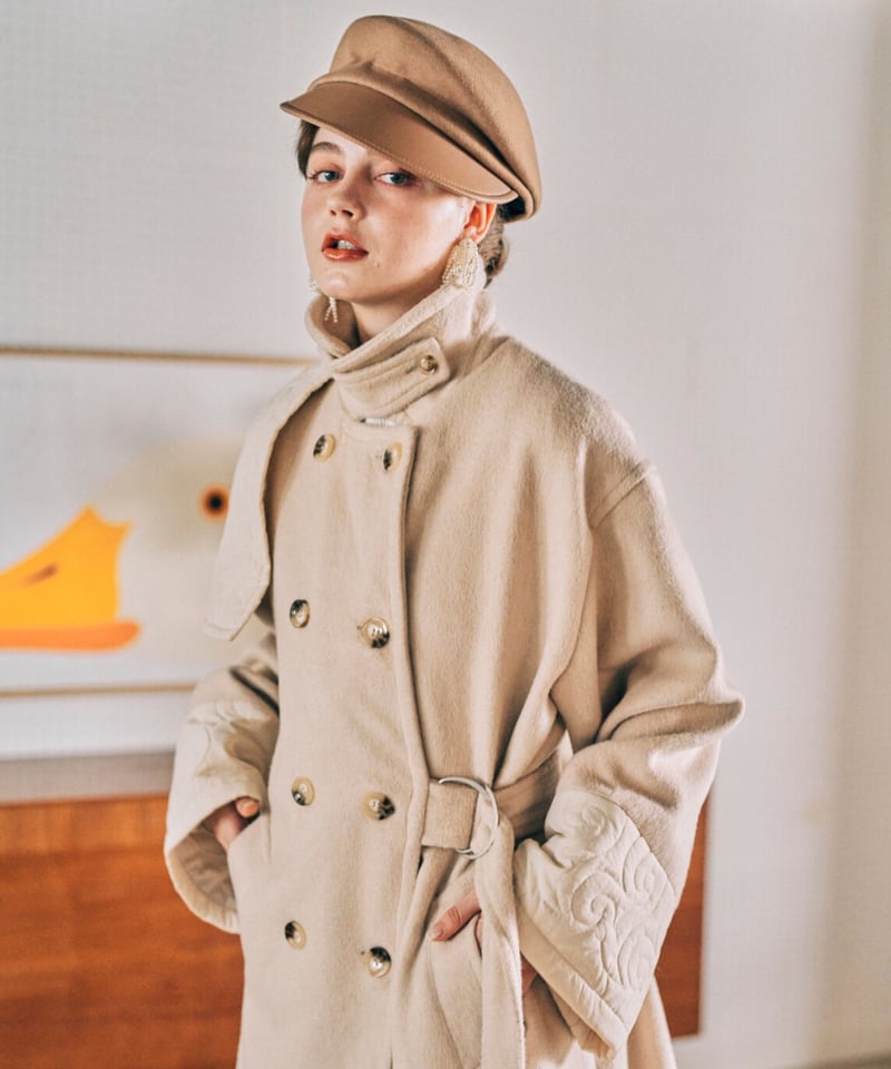 high neck quilting coat | anotherordinaryday