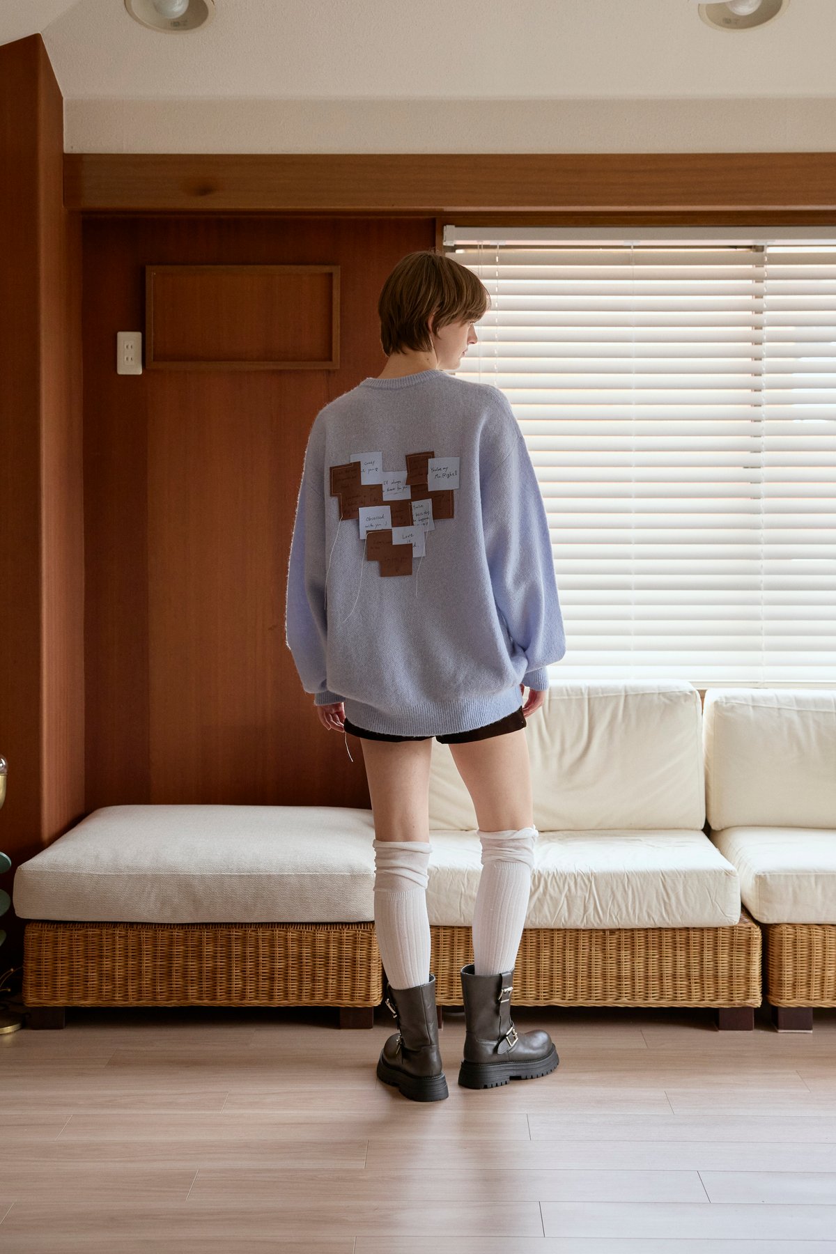 post-it mohair knit 【dusty blue】 | anotherordin