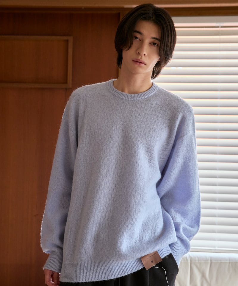 新品同様♡post-it mohair knit♡ post-it mohair knit 【dusty blue】 | anotherordin