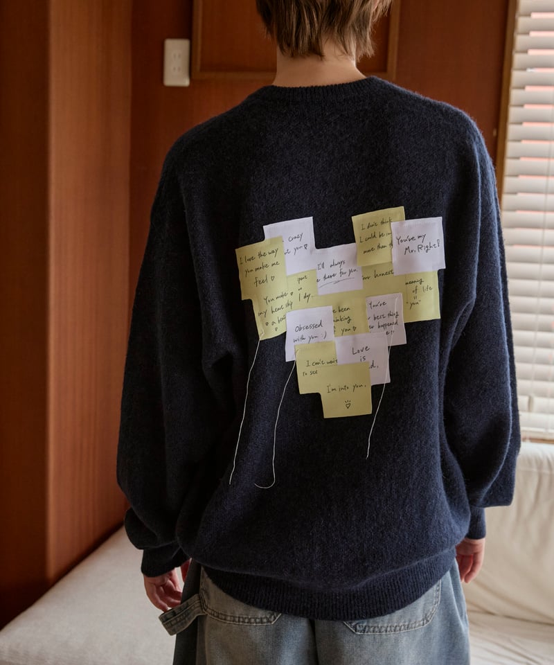 post-it mohair knit 【red/yellow】 | anotherordin