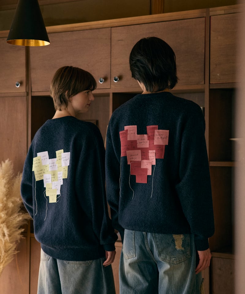 post-it mohair knit 【red/yellow】 | anotherordin