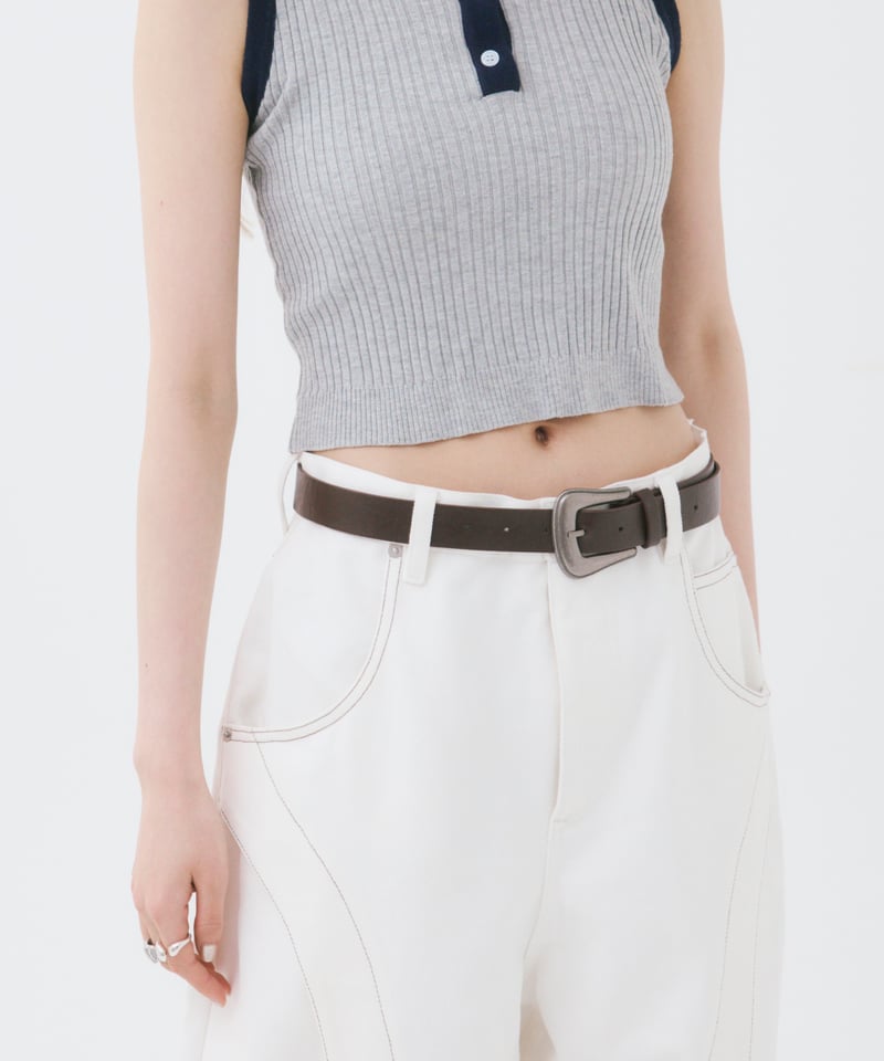 AOD Original Curve Line Denim（White） | anothero