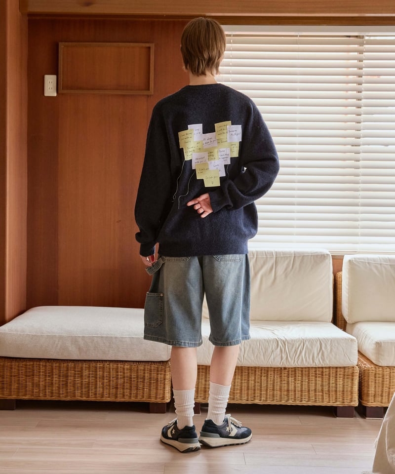 post-it mohair knit 【red/yellow】 | anotherordin