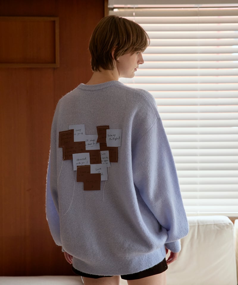 post-it mohair knit 【dusty blue】 | anotherordin