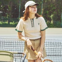 sporty summer polo knit【S/size】