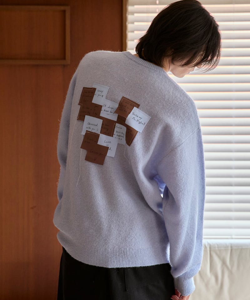 新品同様♡post-it mohair knit♡ post-it mohair knit 【dusty blue】 | anotherordin