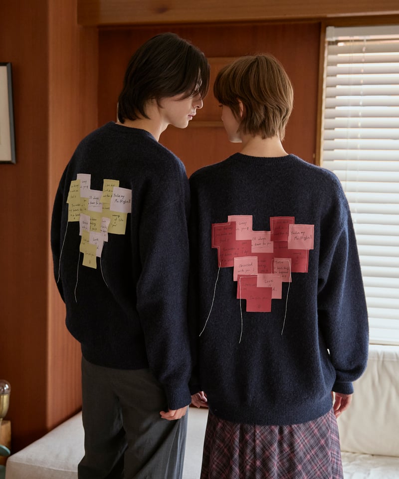 新品同様♡post-it mohair knit♡ post-it mohair knit 【dusty blue】 | anotherordin