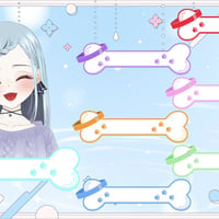 【肉球が動く】骨ネームプレート【全7色】