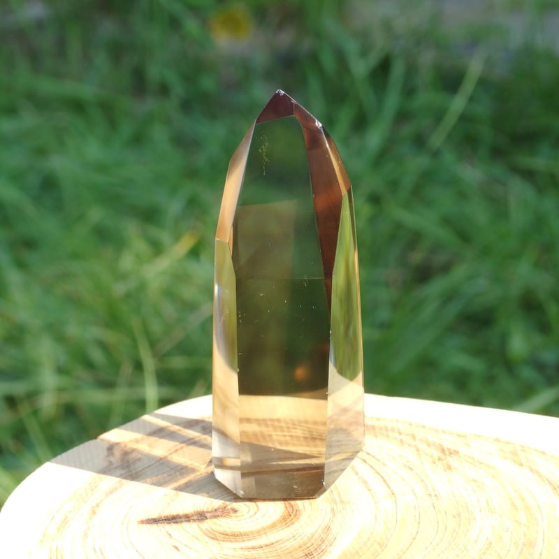 ファントム入り　レインボースモーキーシトリン ポイント SS 最終値下げ 魔晶ゼウス 天然石 虹入り ファントムスモーキー