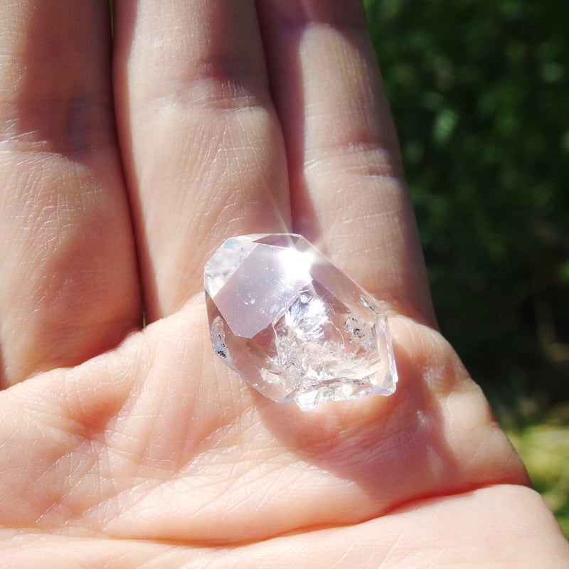 イシス水晶、ハーキマー水晶 ハーキマーダイヤモンド 連結結晶 群晶 クラスター 水晶原石