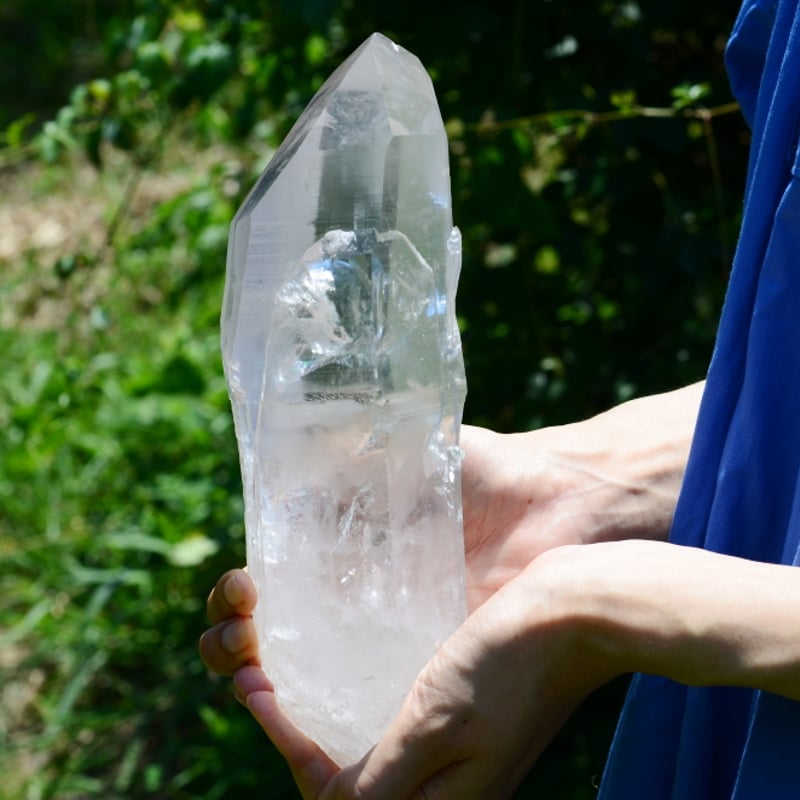 特大サイズ) レムリアンクリスタル（チャネリング、フューズドツイン