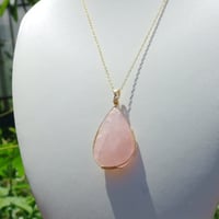 ローズクォーツのペンダントトップ