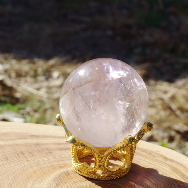 パウエライト・アメジスト（スフィア、虹入り） | Crystal Light