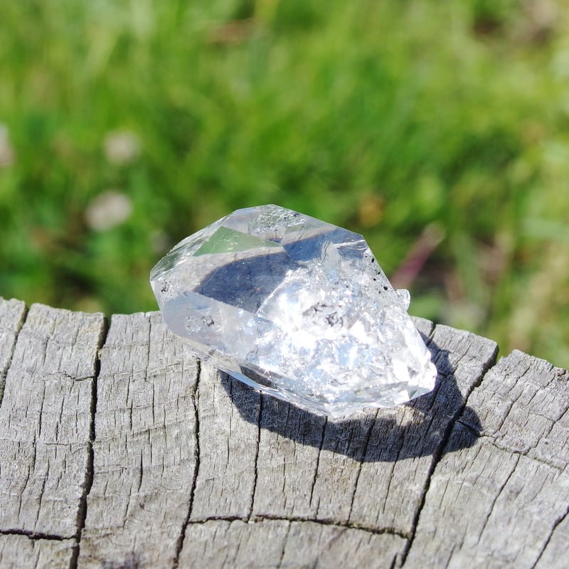 夢の実現　ハーキマーダイヤモンド原石　207g　大きなイシス　新品未使用 ハーキマーダイヤモンド（フューチャータイムリンク、イシス、虹入り