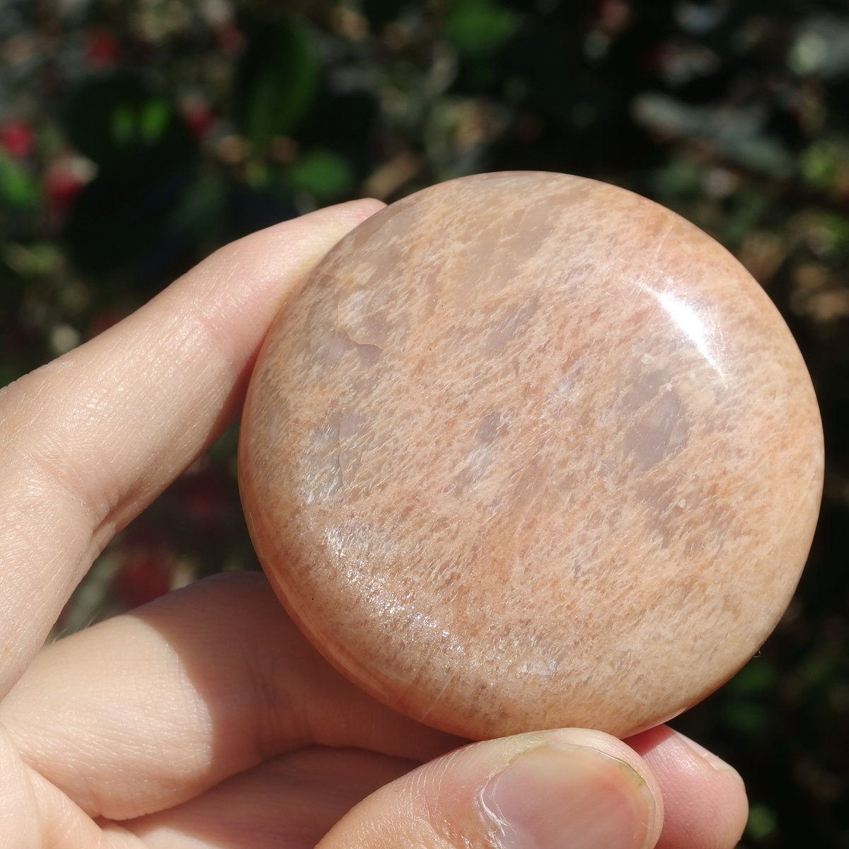 ピーチムーンストーンのチャーム　S-146 ピーチムーンストーンのチャーム S-146 - メルカリ