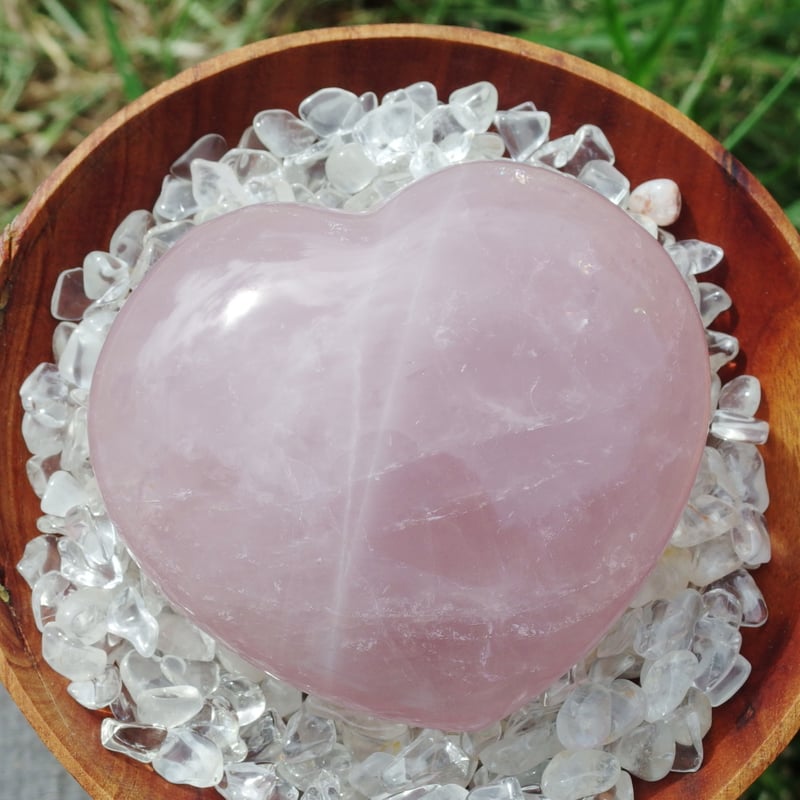 ローズクォーツ（大型ハート） | Crystal Light