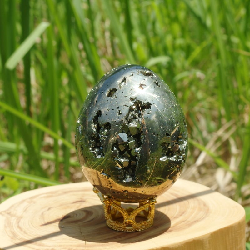 【大玉】パイライトインテリア(エッグ) パイライト（エッグ） | Crystal Light