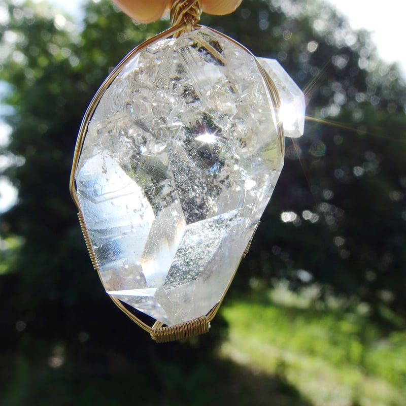 vanilla jewelry ハーキマーダイヤモンド ペンダントトップ 天然石一覧 / ハーキマーダイヤモンド (Herkimer diamond) 水晶