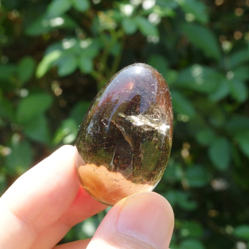 天然スモーキーシトリン（エッグ）【特典付き】 | Crystal Light