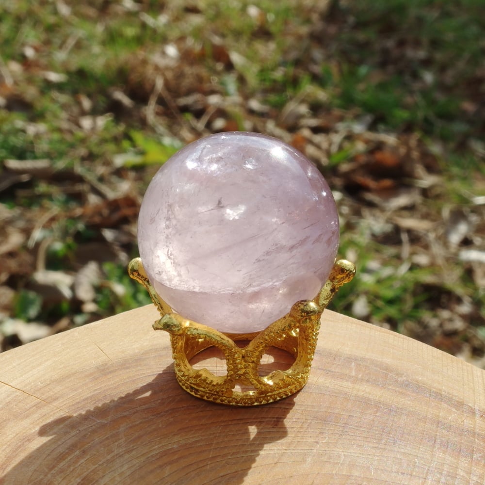 パウエライト・アメジスト（スフィア、虹入り） | Crystal Light