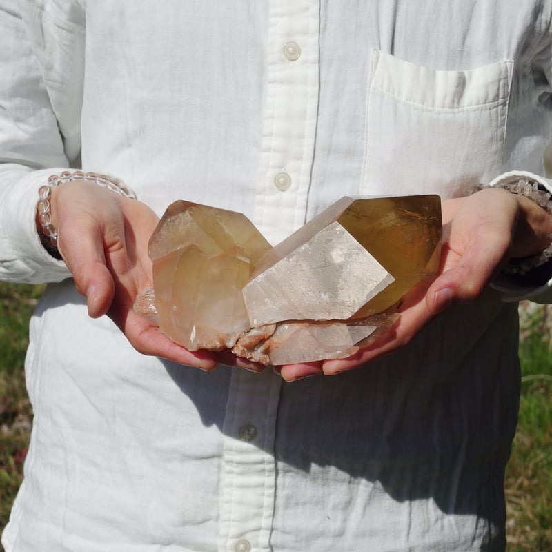 ピンクシトリン（虹入り、セルフヒールド）【特典付き】 | Crystal Light