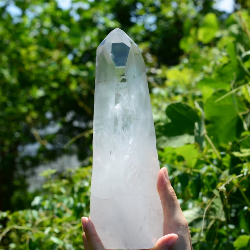 特大サイズ) レムリアンクリスタル（トランスミッター、虹入り）【特典