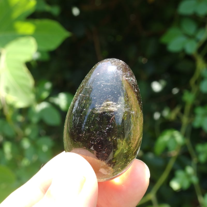 天然スモーキーシトリン（エッグ）【特典付き】 | Crystal Light