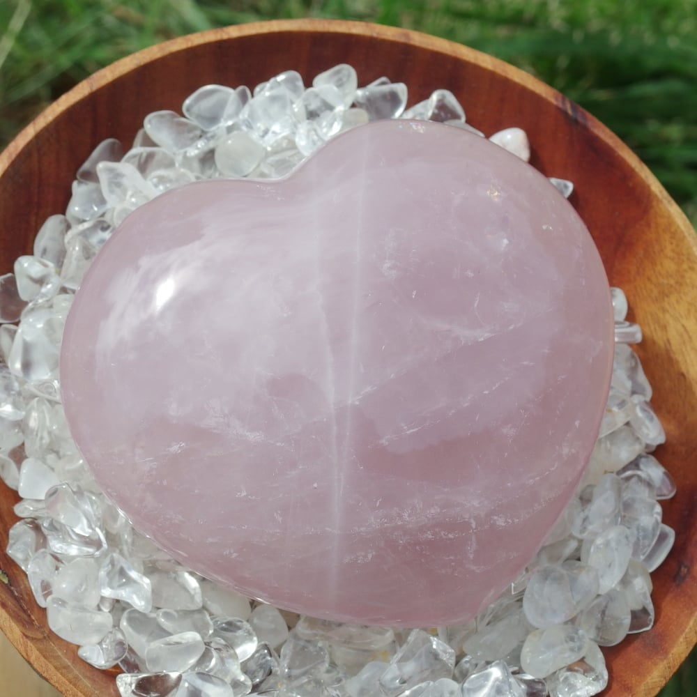 おまとめ専用です♡チューライト✩ディープローズクォーツ✩クリアローズクォーツ✩ ローズクォーツ（大型ハート） | Crystal Light