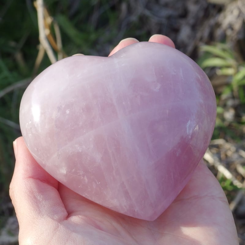 ★特選一連★愛の石♡【ローズクォーツ『紅石英』ハート型♡10mm】❤️ ☆特選一連☆愛の石♡【ローズクォーツ『紅石英』ハート型♡10mm