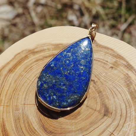 ラピスラズリのペンダントトップ